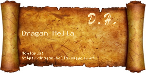 Dragan Hella névjegykártya